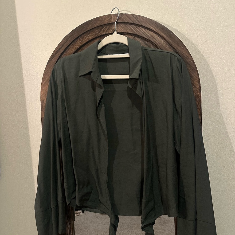 Zara Dark Green Blouse